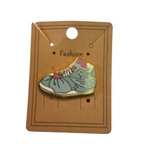 Disney Blue and Pink Sneaker Pin